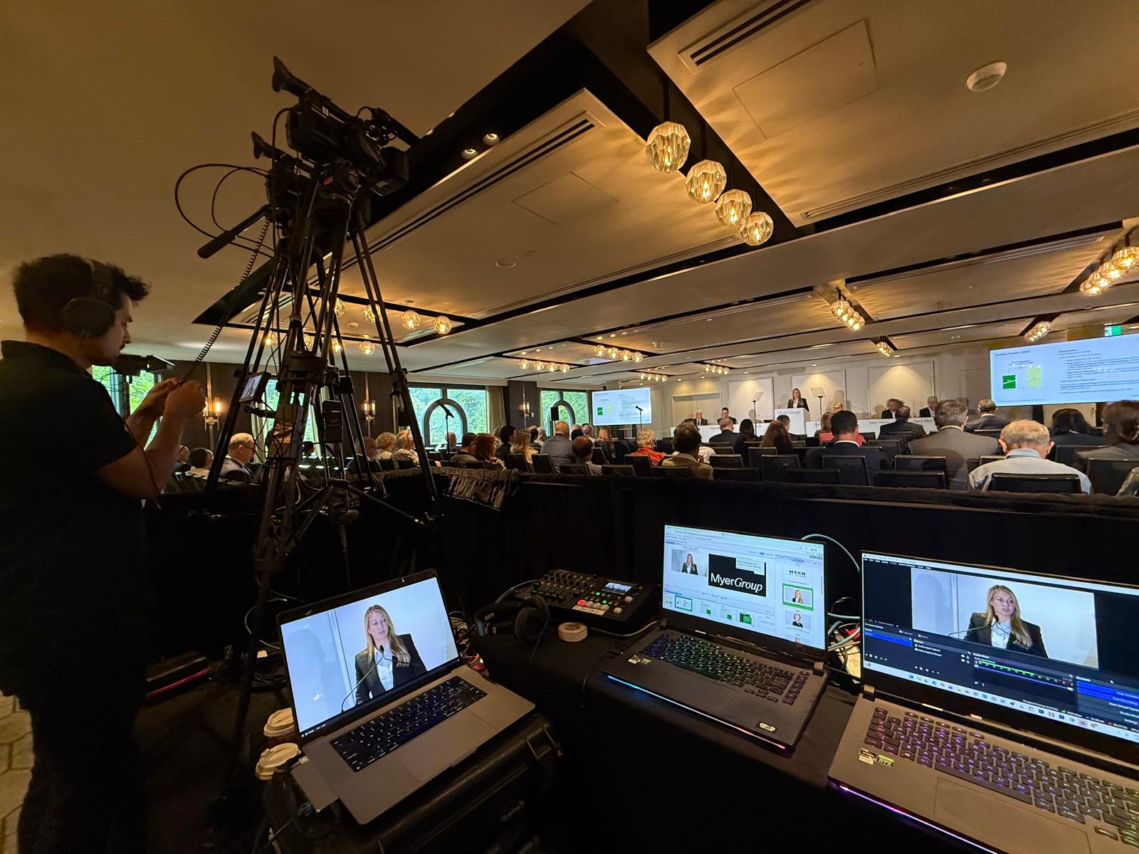 Myer Group AGM — multi-camera webcast production