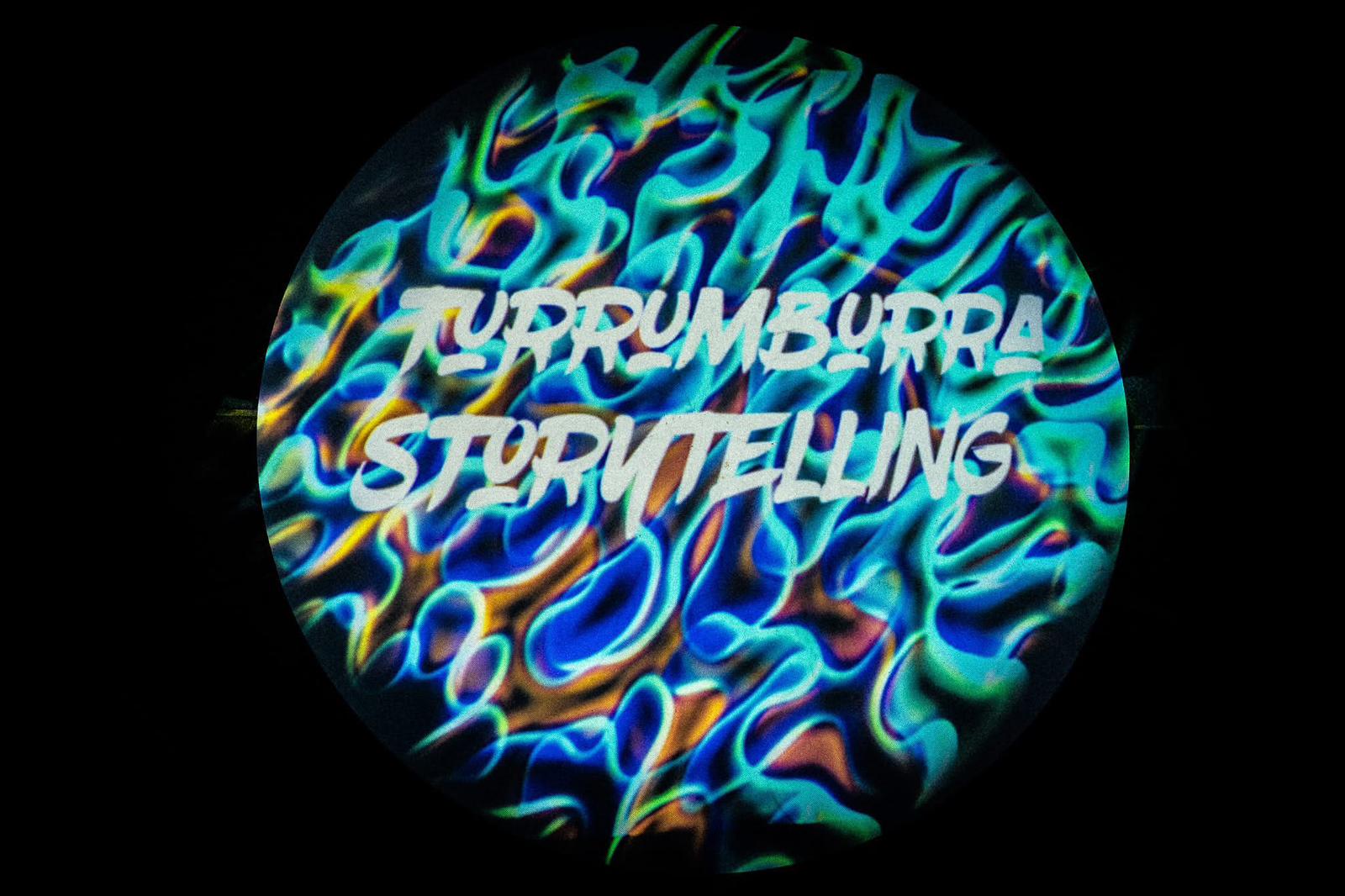 Turrumburra Storytelling — circular projection, Lane Cove Plaza